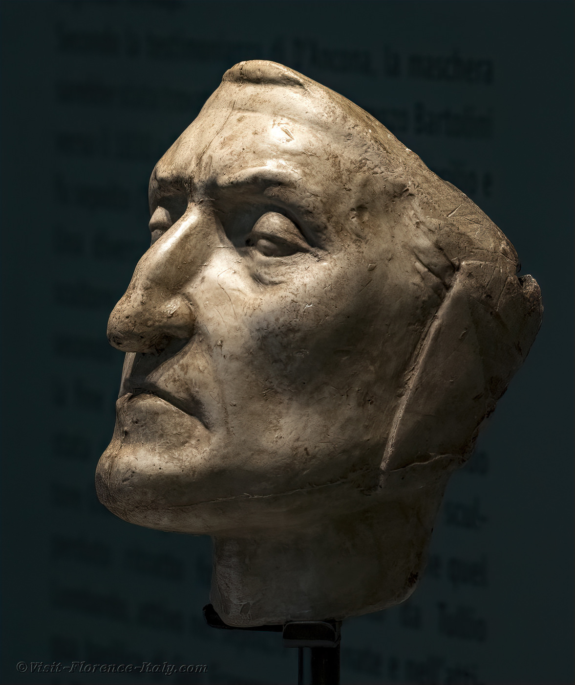 Dante Alighieri Death Mask Palazzo Vecchio Florence Italy